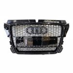 Honeycomb Grille for Audi A3 / S3 8P 2008-2012 Facelift Q Mesh Grill Gloss Black