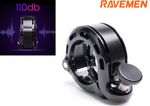 RAVEMEN Bicycle Bell Bike Ring Horn Safety Warning Lightweight  Compact 110db Q1
