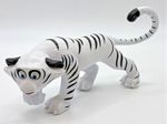 WHITE TIGER 6" Plastic Toy by UNI Toys JP China Model Number 0219LH01 Rare Find