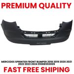 Mercedes Sprinter 2018-2025 Front Bumper Black Textured No Sensor Holes No Fog
