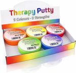 Therapy Putty Set of 5 Hand Exercise Strength Stress Relief Physio Rehab Grip