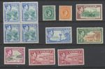 Jamaica stamps 1938 SG121;12b;125/7;128a;129;130 Mint never hinged CV £69.5