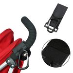 pack of 2 Leather Buggy Clips Pram Hooks for Bags Baby Pushchair Clips Stroller