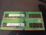 2x SK Hynix HMA82GR7AFR8NUH 16GB DDR4 2400T (PC4-19200) CL17 RDIMM RAM Module