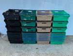 50 x 28ltr  Bale Arm Crates • Plastic Storage Stacking Boxes • 600 x 400 x 167mm