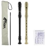 Tiger Descant Recorder - School Recorder with Cleaning Rod & Case