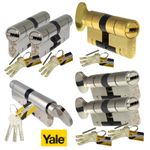 Yale Cylinder Door Lock Platinum Euro TS007 1* Star Anti-Snap-Drill-Screw