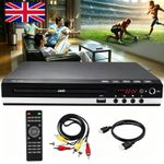 DVD Player Region Free with Remote Control USB Multi Region & HDMI/AV Cable | UK