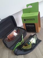 Madison Code Breaker Cycling Sunglasses, 3 Lens Pack, Road Gravel Bike, Black 