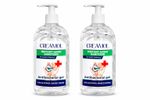 2 x 500ml Instant Hand Sanitiser Gel 70% Alcohol Antibacterial, No Rinse Formula