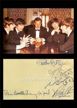 THE BEATLES JOHN LENNON McCARTNEY HARRISON STARR BRIAN EPSTEIN SIGNED PRE-PRINT