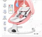 Bluetooth Electric Baby Swing Infant Music Cradle Bouncer Rocker Chair Remote UK