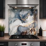 Printed Glass Kitchen Splashback 6mm Toughened Heat Resistant Hob Design No 2150