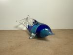 Handmade Glass Dolphin Ornament 5in