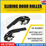 Bottom L+R Side Sliding Loading Door Roller Runner Guide For Mercedes Vito W639