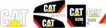 Caterpillar 329EL decals sticker Kit  - reproduction decal