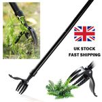 Stainless Steel Weeding Tool – Long Handle Claw Weeder for Grass Root Removal