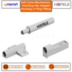 Hafele Soft Close Damper Kitchen Cabinet Buffer use in drilled hole or adapter