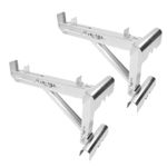 2 Pieces Extension Ladder Jacks Steel Frame Adjustable Accessories Simple