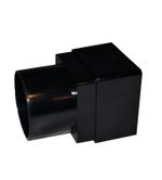 Square to Round Downpipe Adapter - Black - FREE Next-Day Delivery