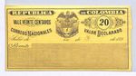 COLOMBIA CUBIERTA Postal Stationery 20c Unused 1890s{samwells-covers}WX447
