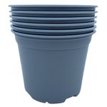 Bramley & Sage 19cm 3 Litre Grey Plastic Plant Pots Seedlings (Set of 10)
