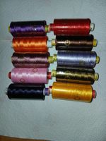 10 Rolls Machine Embroidery Thread