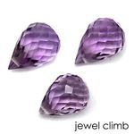 Amethyst Briolette Cut 3.0ct+ Affordable Loose Gemstone
