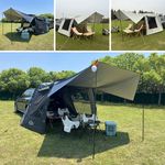 Large Waterproof Car Trunk Tent Universal SUV Tailgate Awning Camping Shelter UK