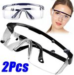 Safety Glasses Clear Anti-Fog & Anti-Scratch Work Lab Goggles Eye Protection UK