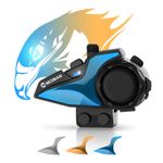 Moman H2E Eagle-Like Motorcycle Helmet Intercom Music Sharing/FM/AI Voice 1 Pcs