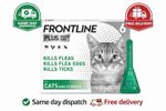 FRONTLINE Plus Flea & Tick Treatment - 6 Pipettes Front Line Cat Plus Spot On.