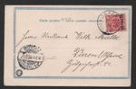 PALESTINE 1893 GERMANY JAFFA P.O. DATED CANCEL C&W TYPE F221 ON POST CARD