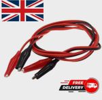 Crocodile Clip Test Cable 1m – Red and Black Alligator Clips
