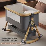 Baby Bedside Crib Sleeper Bassinet Safe Co-Sleeping Storage Bag Easy install New