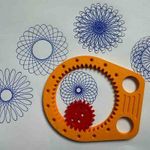 Spirograph Drawing Set Spiral Design Art Tool Gears Template Geometry Ruler 3pcs