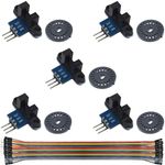 Youmile 5Pcs Speed Measuring Sensor IR Infrared Slotted Optical Optocoupler...