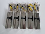 5 X 40/60 NICKEL YALE SUPERIOR 1 STAR EURO CYLINDER LOCKS