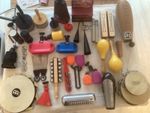 LP. LATIN PERCUSSION. Guiro, Cowbells, Jam block, Cabasa etc!