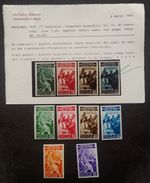 1935 VATICAN LEGAL CONGRESS..COMPLETE SERIES MNH ..CERTIFIED SORANI
