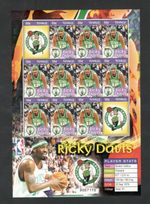 TUVALU - NBA - RICKY DAVIS - SHEET OF 12 - #990 - MNH - YR 2006