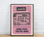 Oasis Graffiti Poster - Slide Away (Let me be the one)