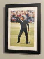Seve Ballesteros - Golf Celebrating 1984 Open St Andrew’s - A4 Picture - Framed