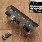 Universal Black Skull Metal Exhaust Heat Shield Guard Motorcycle Motorbike