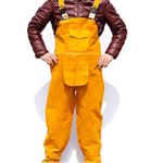 Cowhide Leather Welding Overalls for Men Heat-resistant