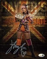 JSA  Witnessed Autographed Jamie Hayter Metallic 8x10 Promo Hand Signed