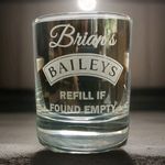 PERSONALISED ENGRAVED BAILEYS GLASS GIFT BOXED BAILEYS IRISH CREAM GLASS