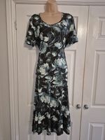 Blue & Black Lined Skirt & Matching Top Size 14 / 16 By Jacques Vert