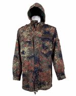 PARKA German Army Combat Jacket Hood Flecktarn Camo All Sizes + Free Field Cap
