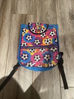 Vintage Lisa Frank Vinyl Backpack Soccer Ball Flower Drawstring 90s  MINT HTF